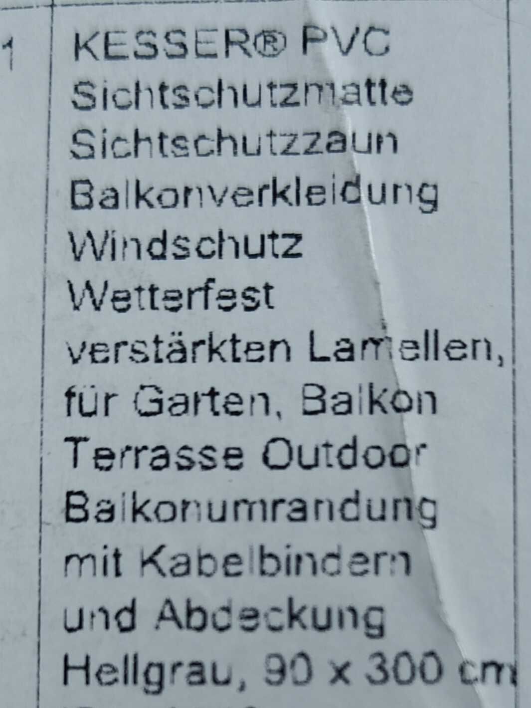 Osłona balkonowa mata.