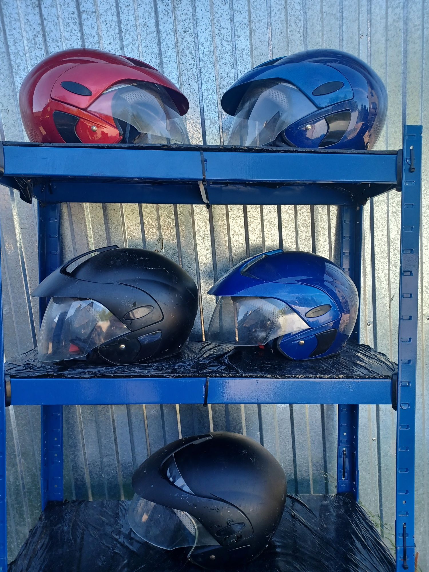 Zestaw Pakiet Kaskow 6 Sztuk Kask Skuter Motocykl Quad Motor  Wysyłka