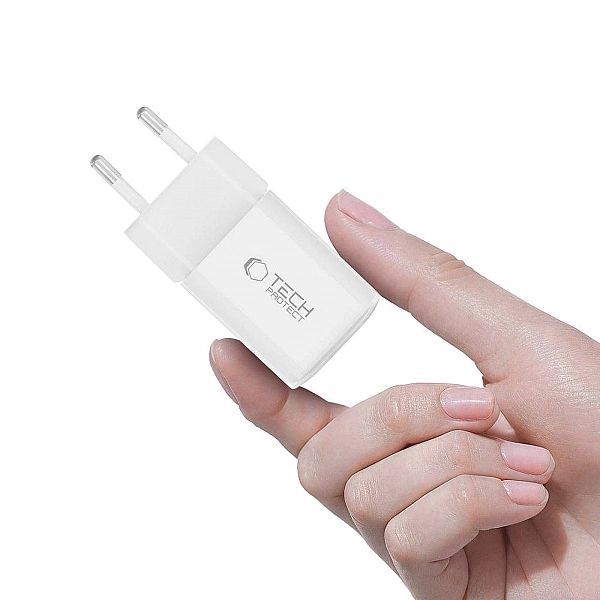 Tech-Protect Ncm33W 2-Port Network Charger Pd33W/Qc3.0 White