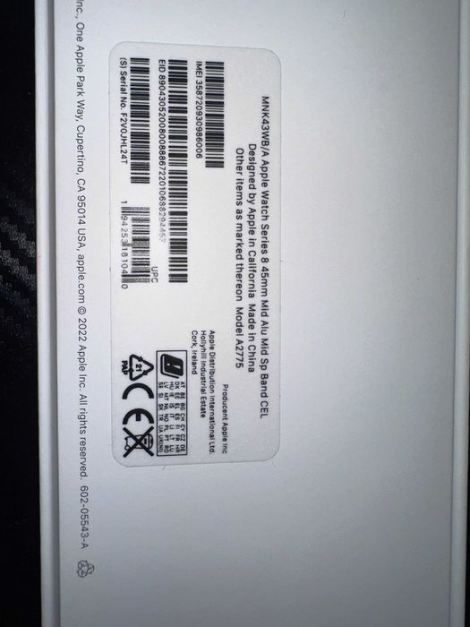 Apple Watch Series 8 45mm GPS + LTE Aluminium Midnight