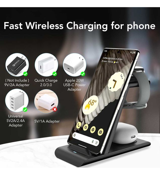 Бездротова зарядна станція швидка зарядка