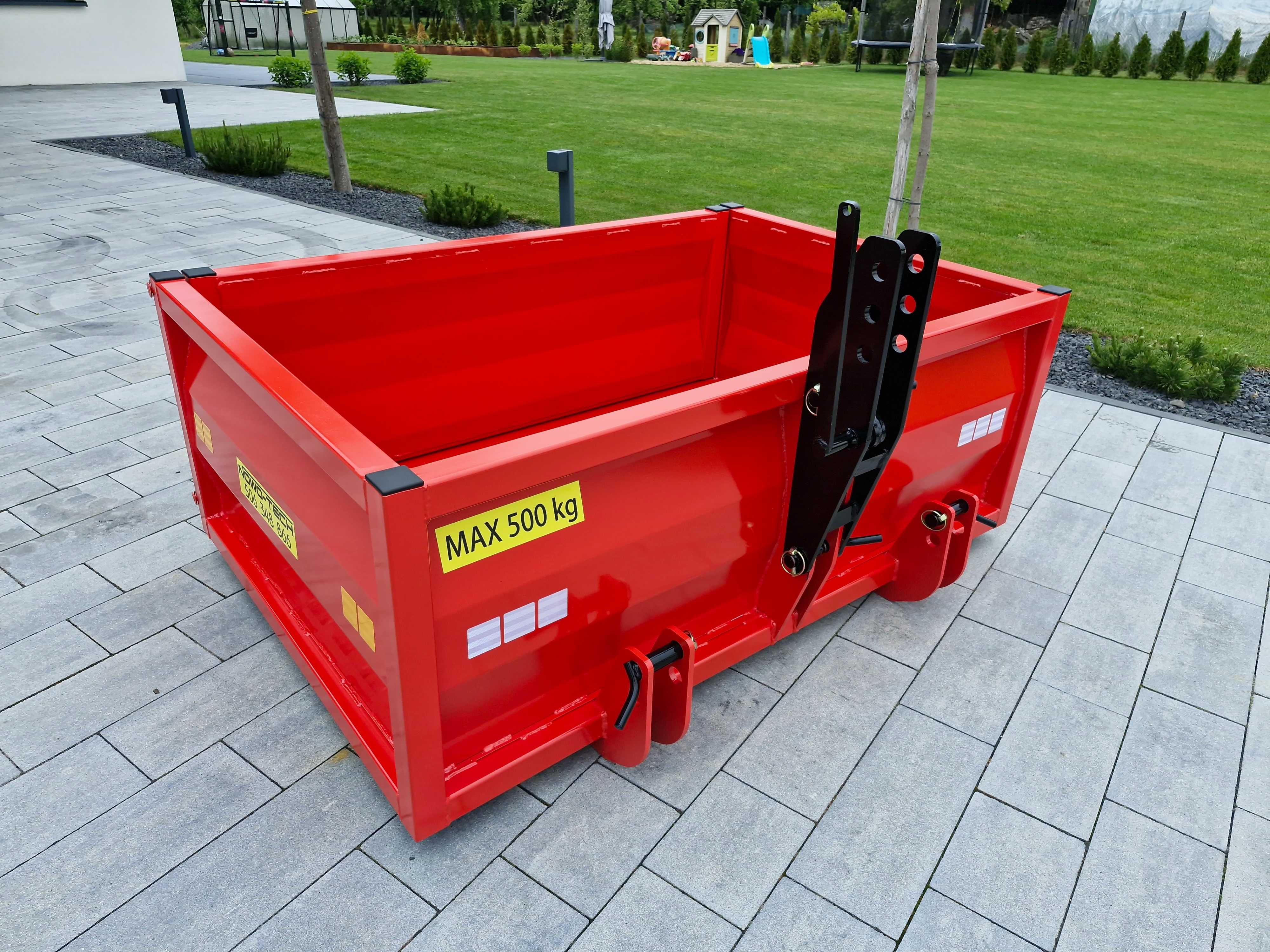 skrzynia transportowa na tył ciągnika tylny TUZ kiper mechaniczny