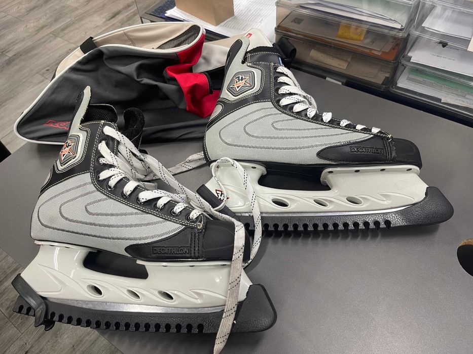 Łyżwy męskie Decathlon rozmiar 45 wraz z torbą, UŻYWANE, Wrocław