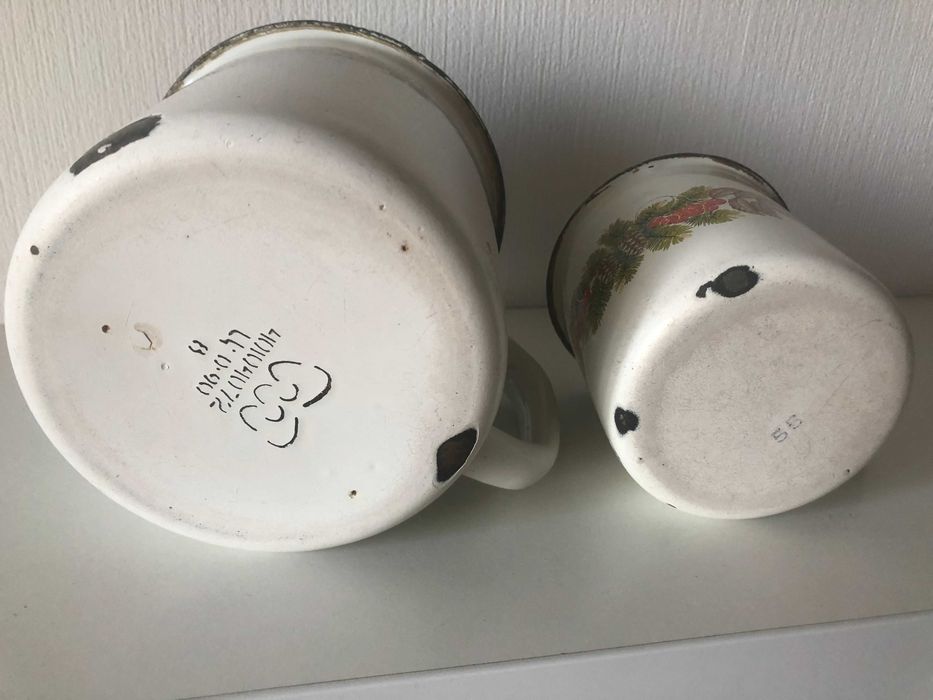 Кухоль емальований 1л. Кружка 400мл.Судочек Судок посуд СРСР.