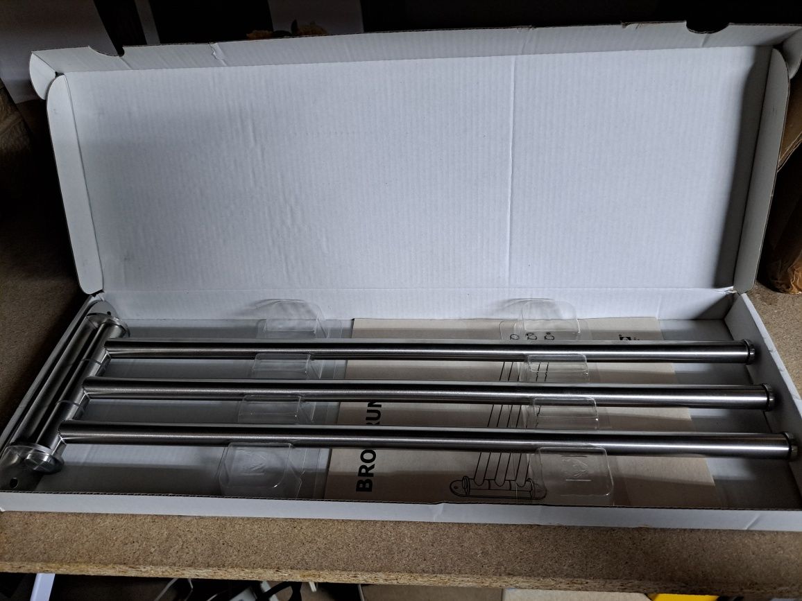 Toalheiro novo ikea com 3 suportes
