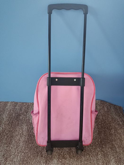 Валіза, рюкзак, чемодан рожевий дитячий на колесах