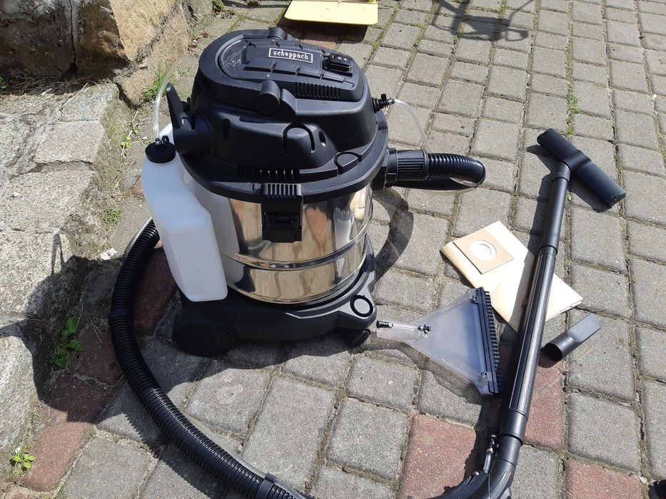 5 W 1 Odkurzacz na Mokro Piorący warsztatowy Scheppach  1600 watt