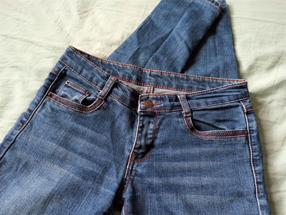 Jeansy damskie z niskim stanem 36/S