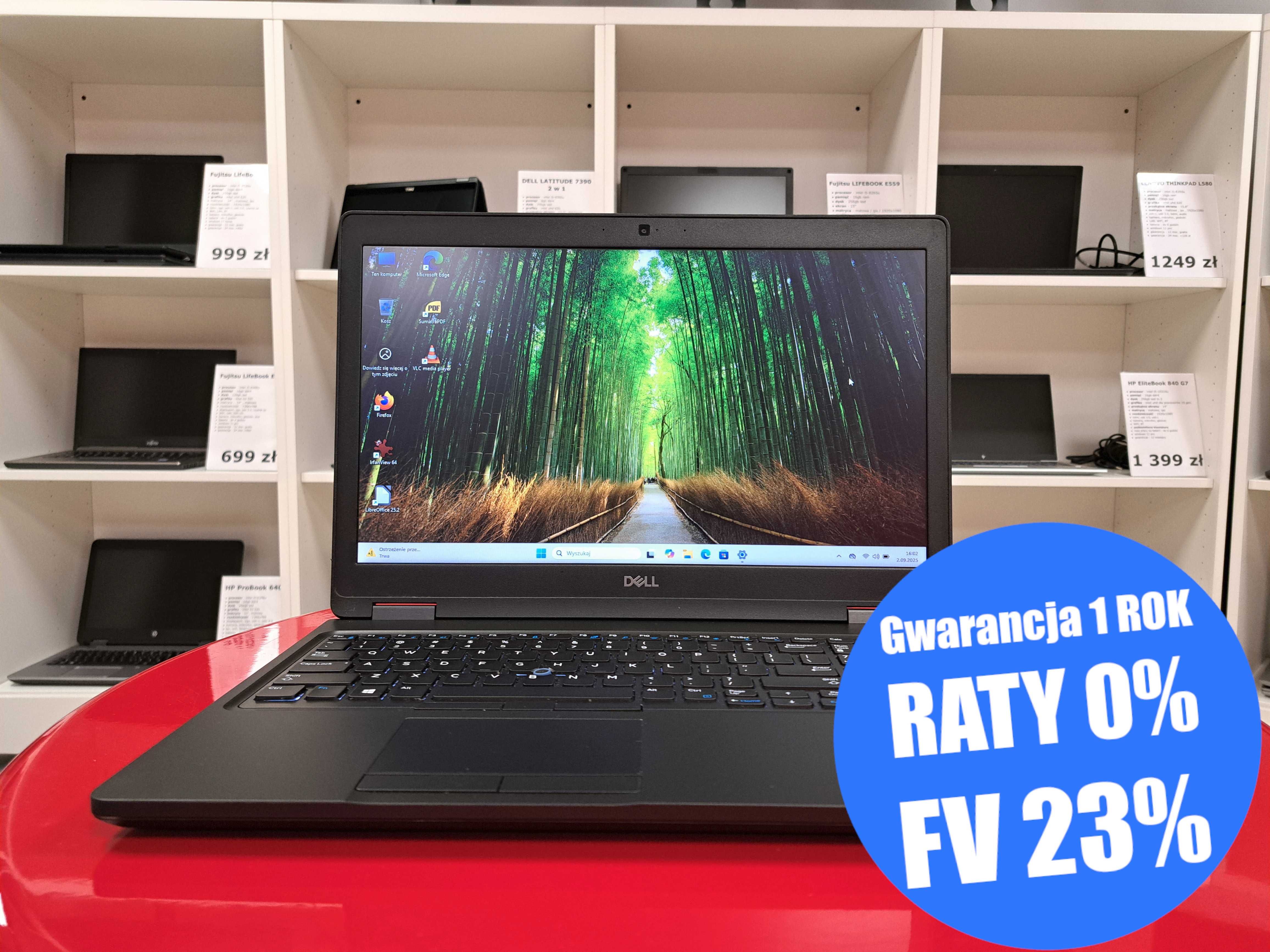 15" Dell Latitude 5590 i5-8gen 16GB 256SSD WIN11 HDMI Kamera VGA