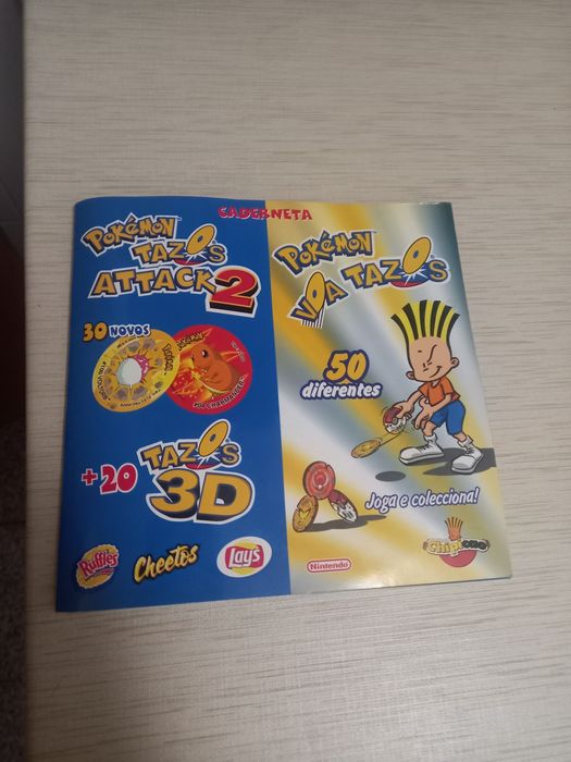 Caderneta pokemon tazos