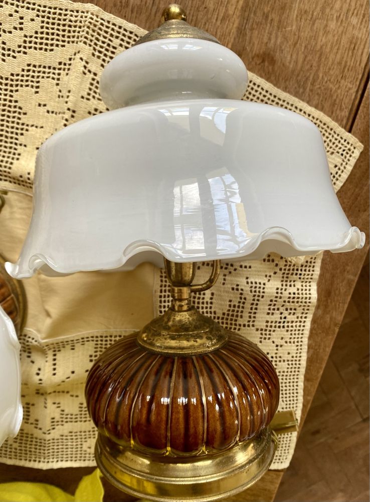 Par de candeeiros de mesa vintage