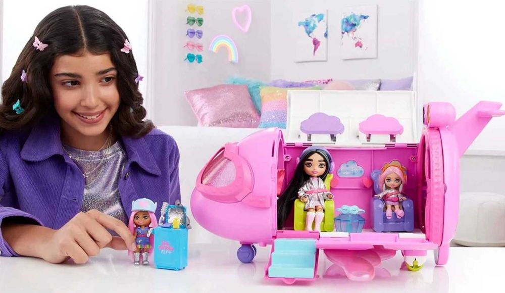 Літак Барбі Ігровий набір Barbie Extra Fly HPF72 Самолет Игровой набор