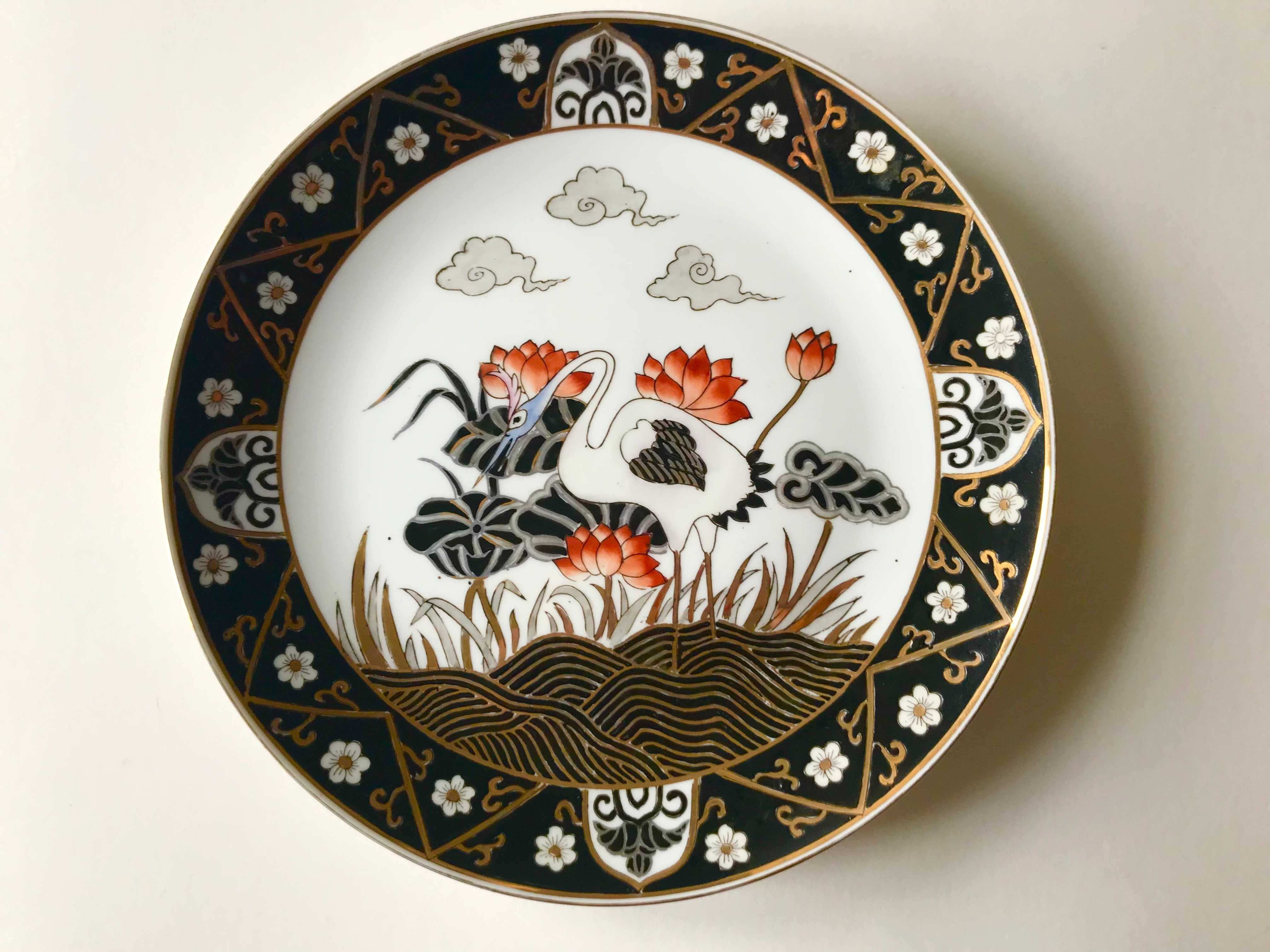 Prato de Porcelana Chinesa - Motivos Aves