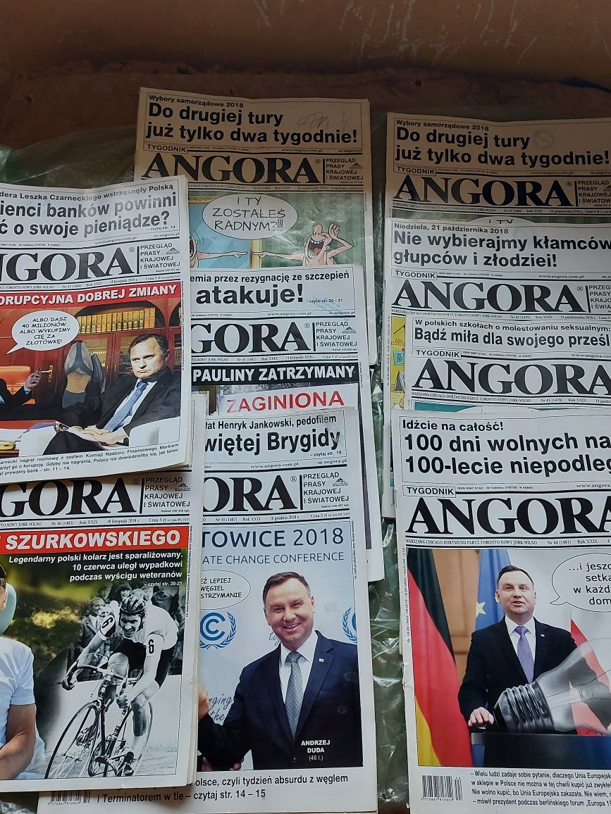 Czasopisma ANGORA 9sztuk 2018rok