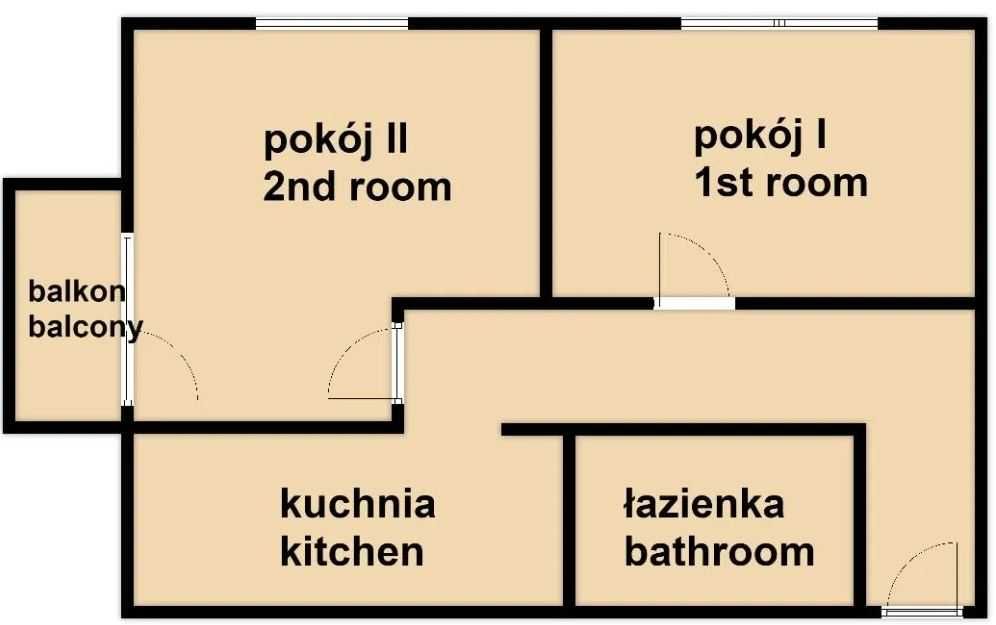 2 niezależne pok, dla 2-3 osób, al. 29 Listopada