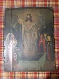 Ікона старовинна "Воскресіння", антикваріат