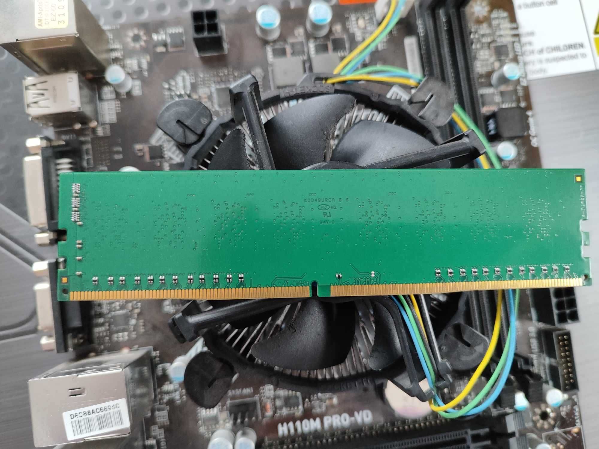 Płyta główna MSI H110M PRO-VD w zestawie z procesorem i pamięcią ram