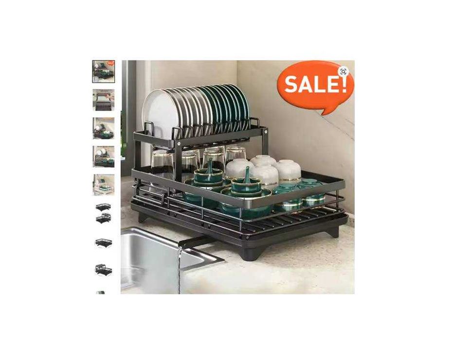 Escorredor de Pratos Ajustável HOT & Organizador de Dreno para Cozinha