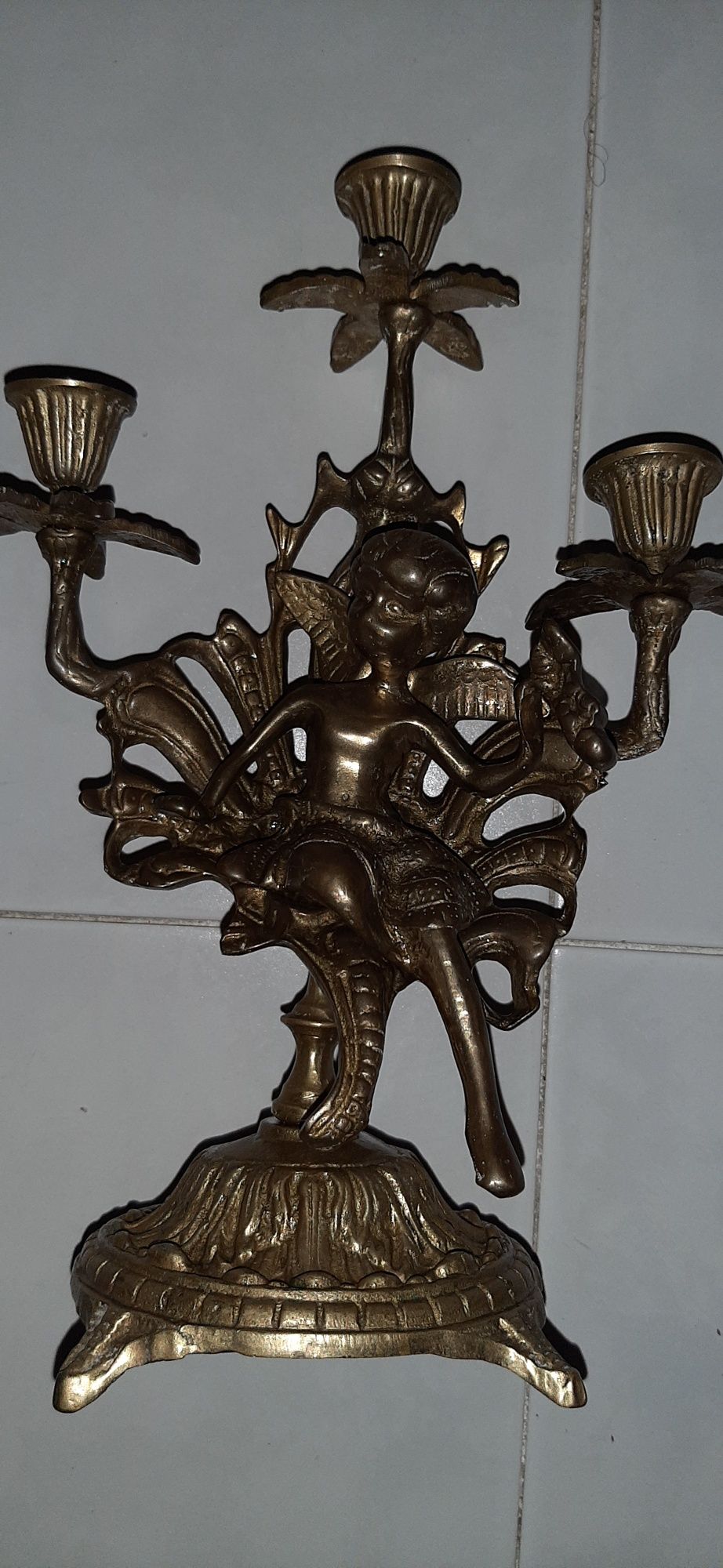 Castiçal em bronze
