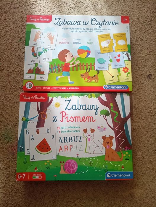 Clementoni Uczę się bawiąc Zabawy z pismem Zabawa w czytanie
