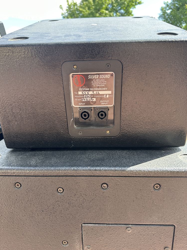Nagłośnienie silver sound kolumny pasywne KXV 312 subbas