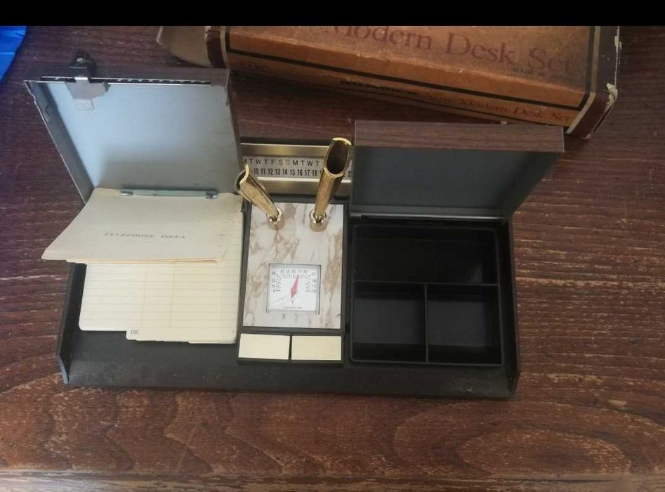 CARL NO. 1500-D DELUXE Vintage Zestaw Biurkowy JAPAN - Z Pudełkiem