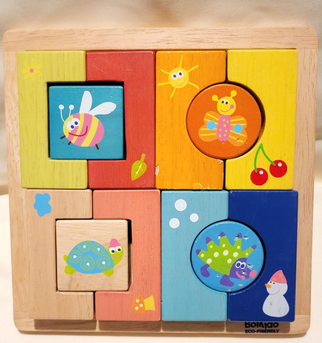 Boikido drewniane puzzle 4 Pory Roku dla najmłodszych