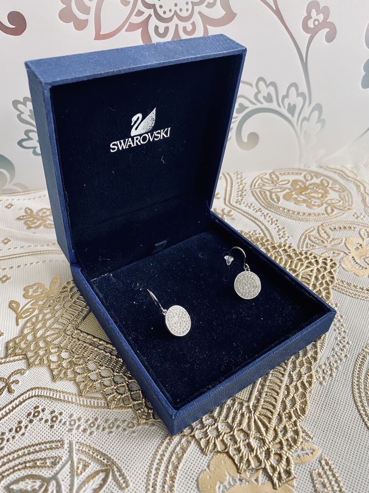 Nowe kolczyki Swarovski kółka koła