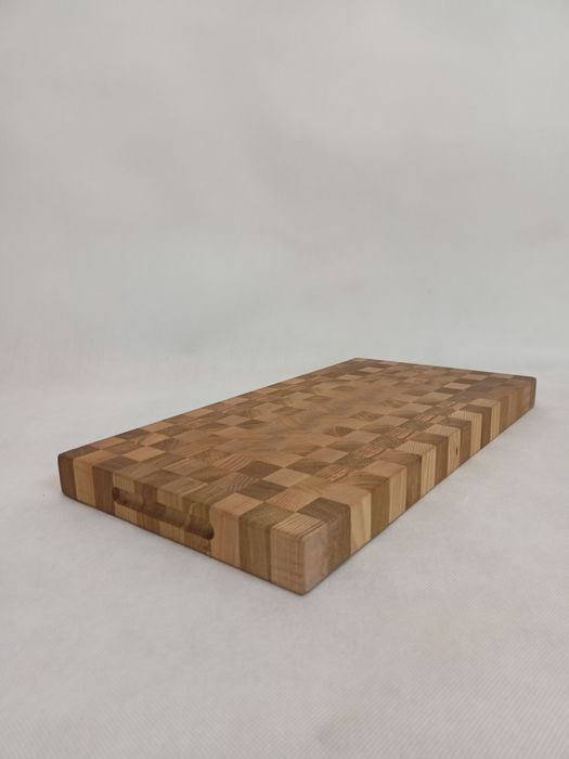 Deska do krojenia sztorcowa Dębowo - jesionowa 45x25 duża