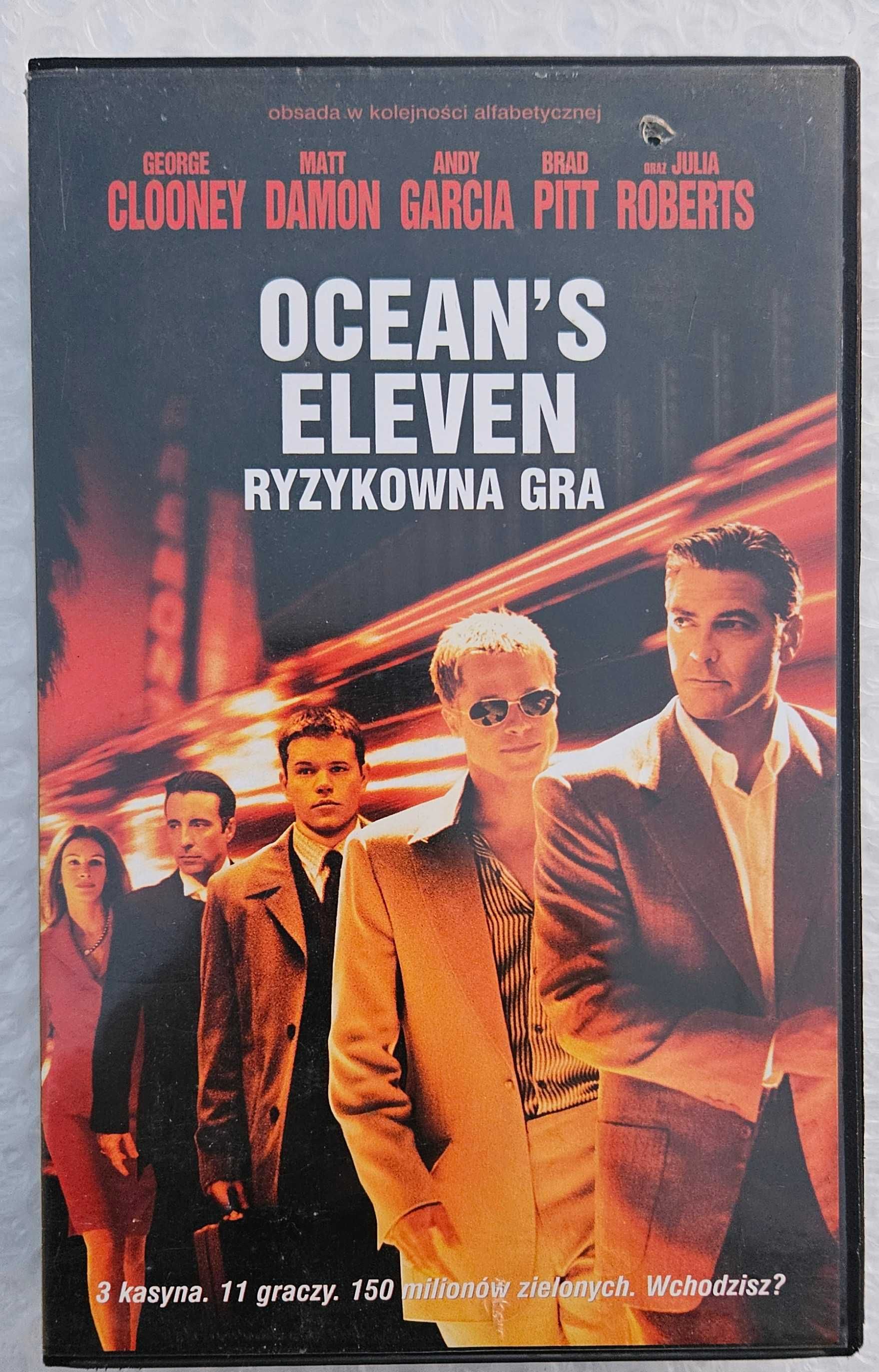 Kaseta Wideo VHS Oceans Eleven Ryzykowna  Gra