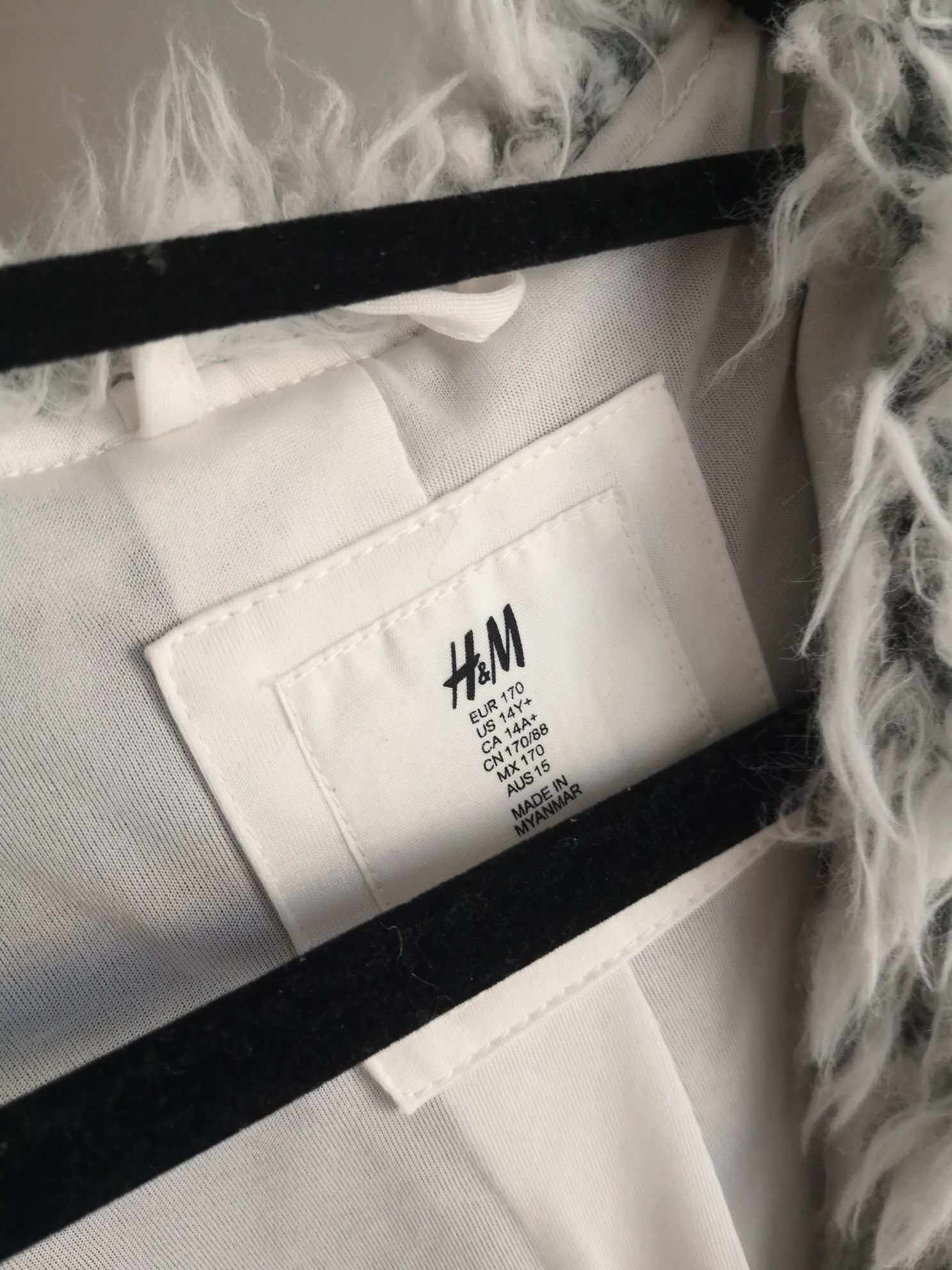 H&M sztuczne futerko/kożuszek