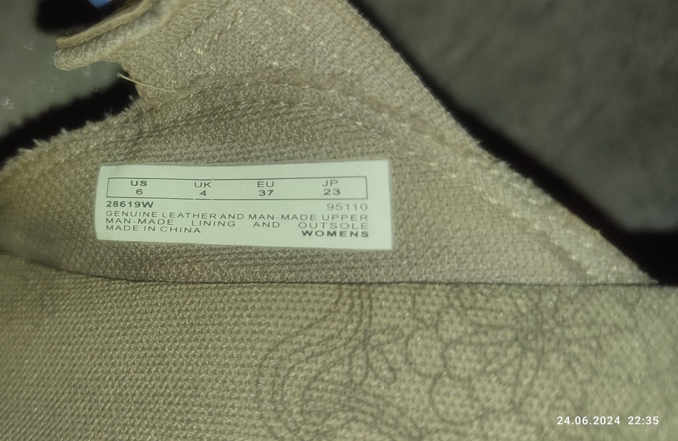 Klapki Timberland r. 37 / 24 cm sportowe skóra