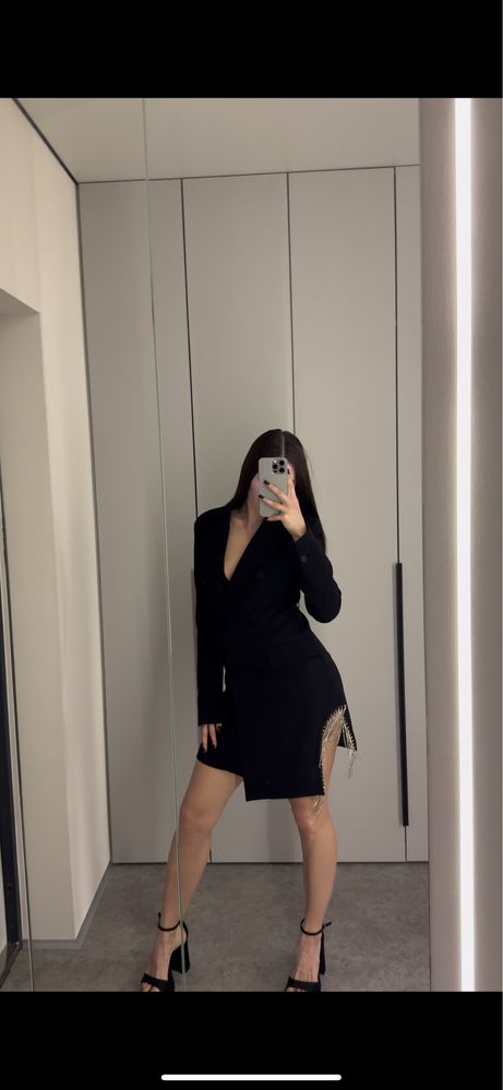 Платье пиджак со стразами Zara