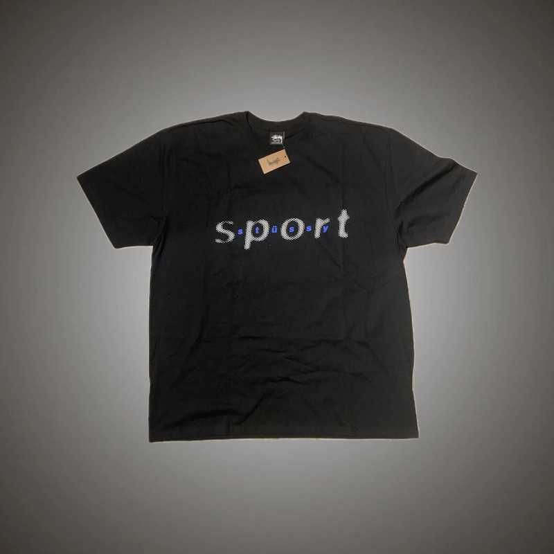 Stussy T-Shirt Preto XL 10/10 - Dot Sport Tee