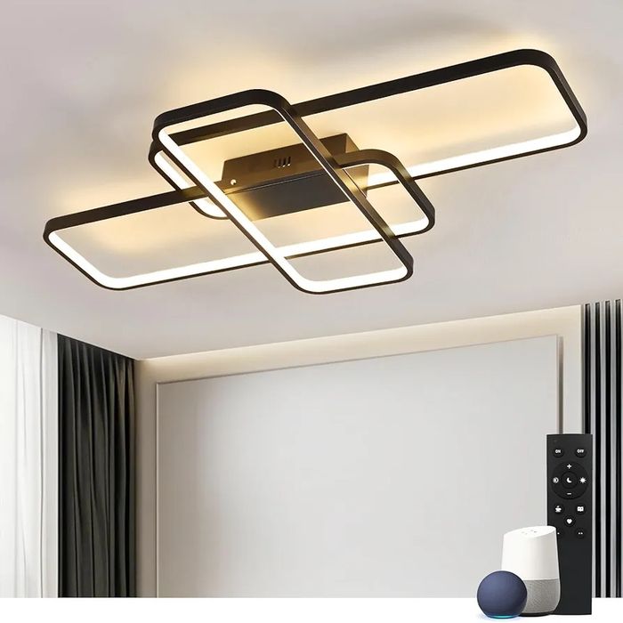 Lampa sufitowa LED prostokątny żyrandol