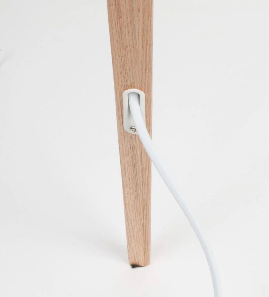 Lampa podlogowa Ziuver Tripod Wood nowa !