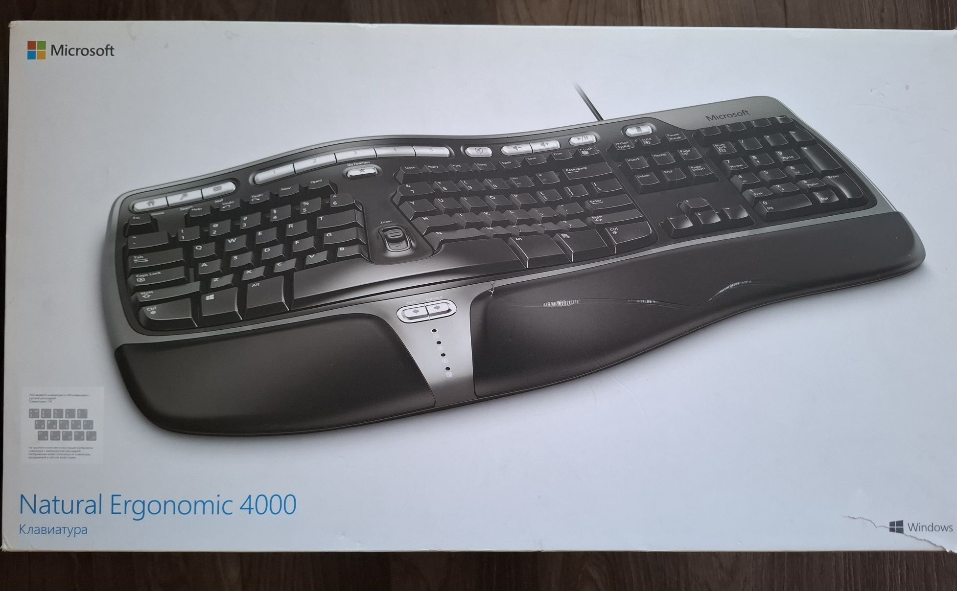 Клавиатура Microsoft Natiral Ergonomic 4000