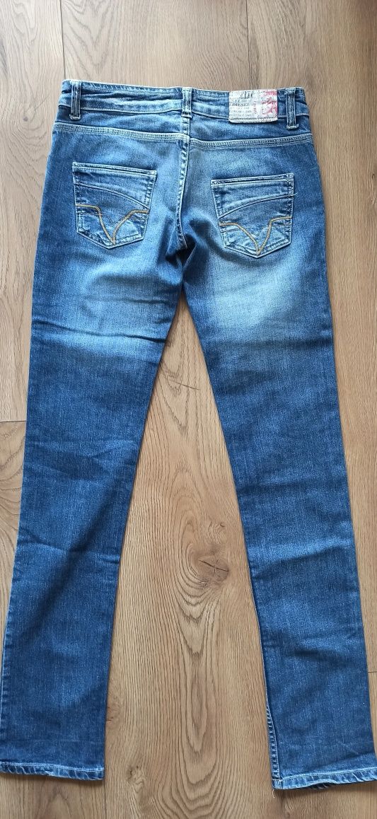 Spodnie jeans, materiałowe r.27