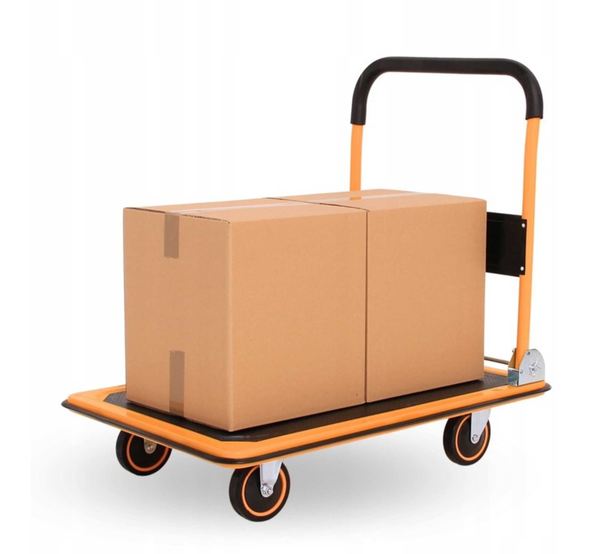 Wózek Platformowy Transportowy 250kg Magazynowy Składany Towar fa VAT