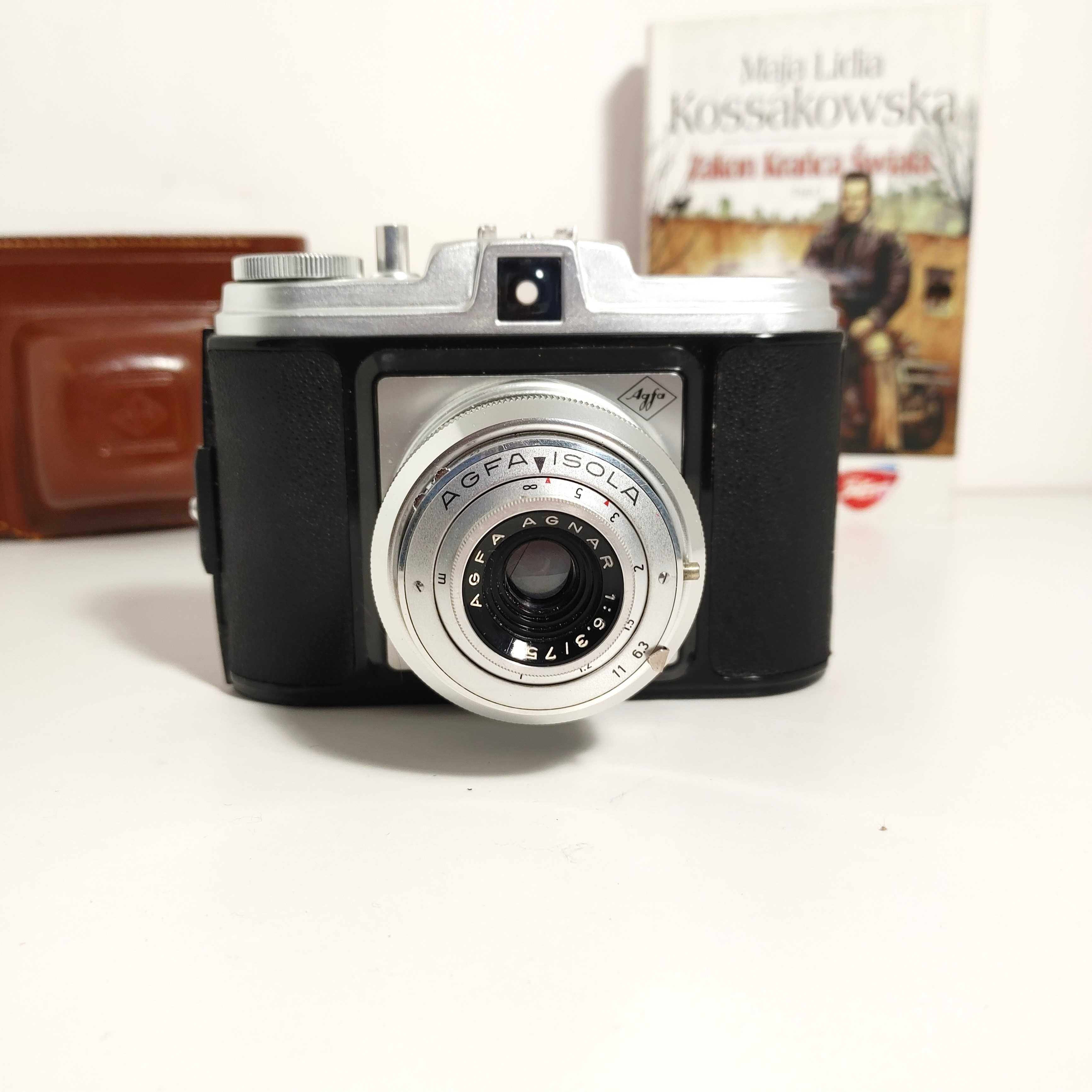 Aparat fotograficzny VINTAGE AGFA Isola II 1956 rok - Skórzane etui