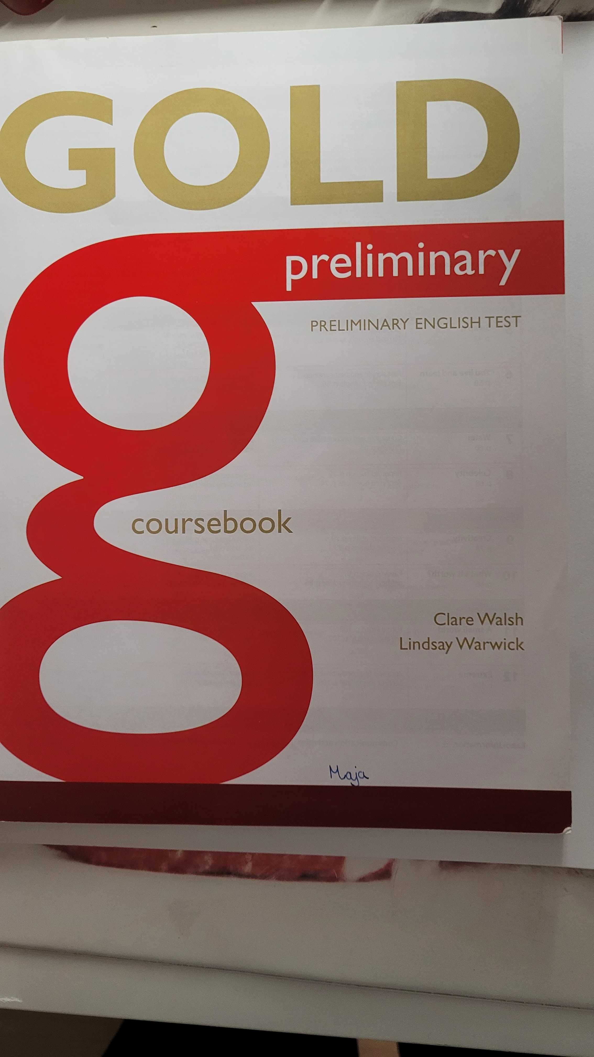 Gold preliminary coursebook B1 - english test PEARSON + cd-rom