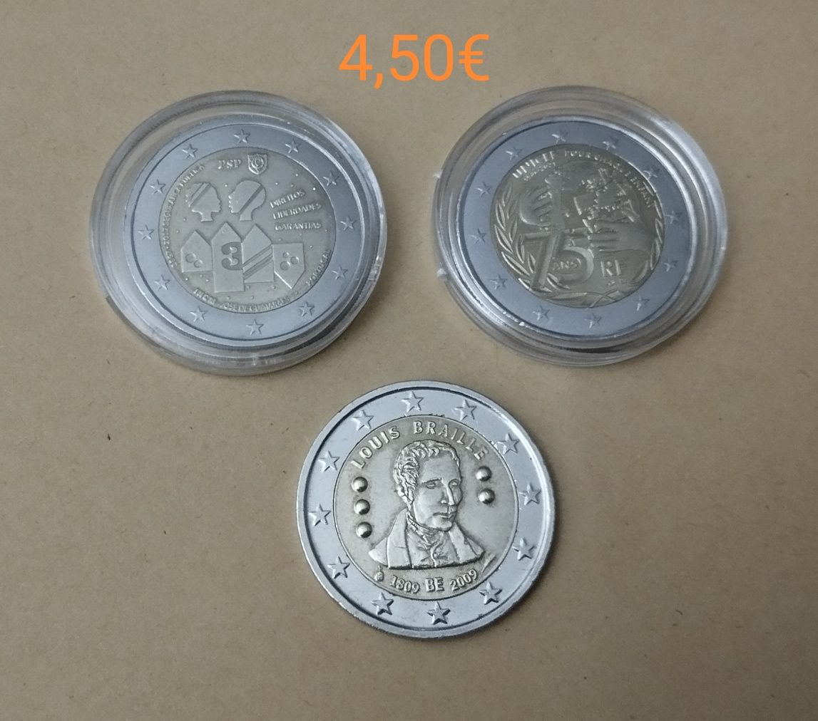 Moedas 2€ comemorativas