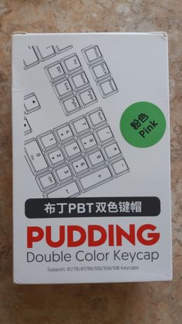 Keycaps Pudding - Jogo completo de teclas para teclado