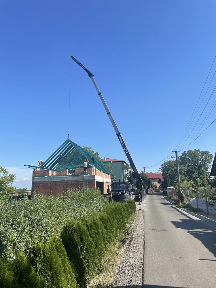 Wynajem Dźwig żuraw samojezdny lekki HDS wynajem usługi 35m KLAAS