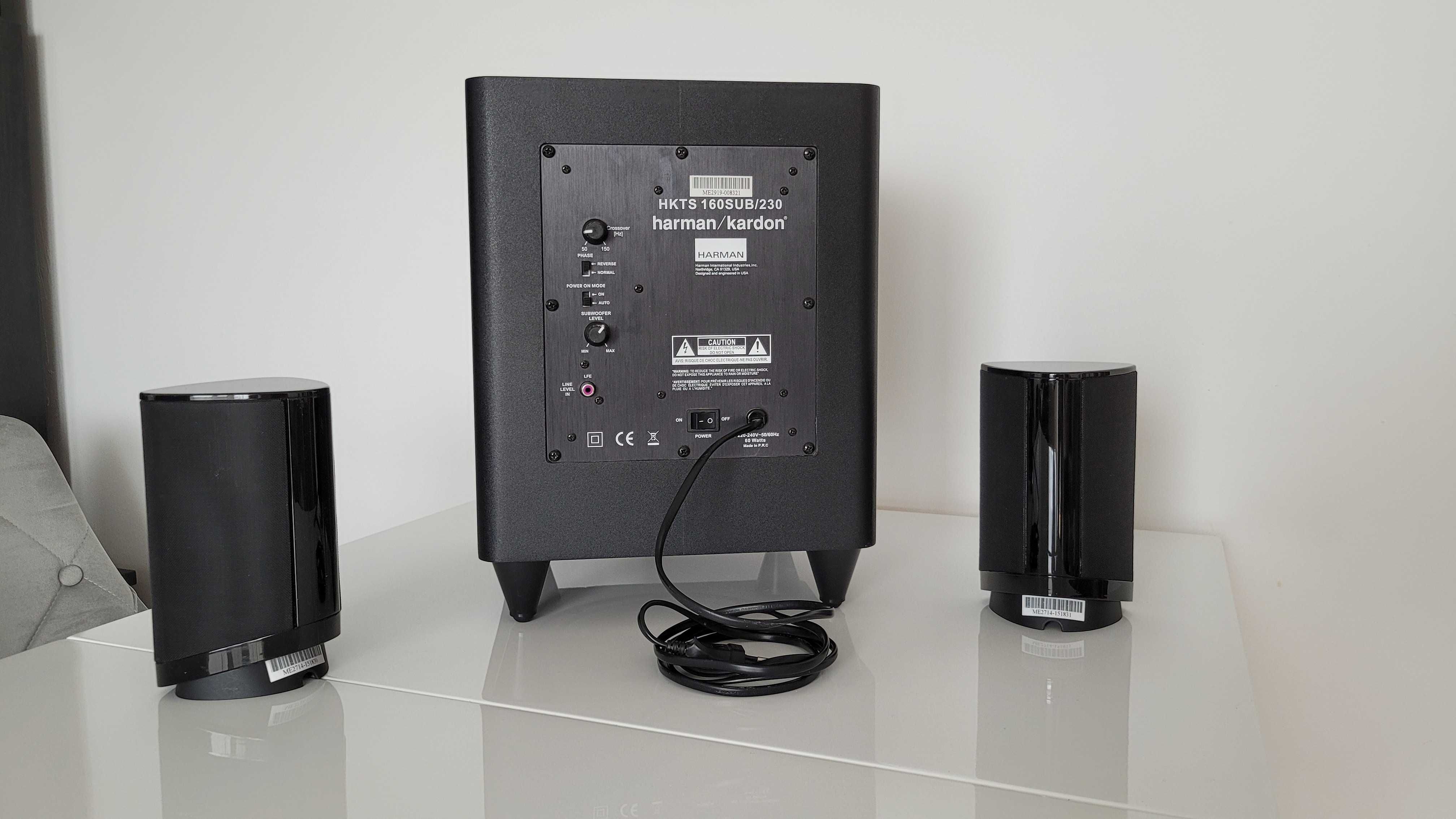 Harman/Kardon Subwoofer HKTS 160SUB/230 + 2 kolumny satelitarne HKTS 5
