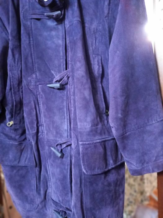 Новая кожаная замшевая зимняя куртка утеплитель размр50-52-54добротная