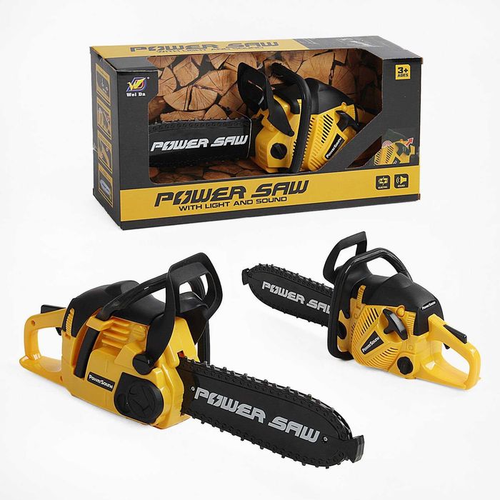 Дитяча іграшкова бензопила Power Saw на батарейках зі ЗВУКОМ