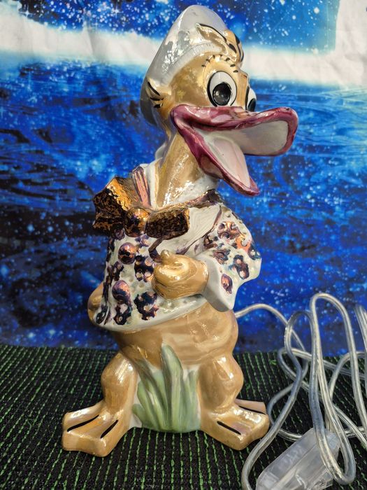 Seatyt Katowice Kaczor Donald lampka porcelanowa