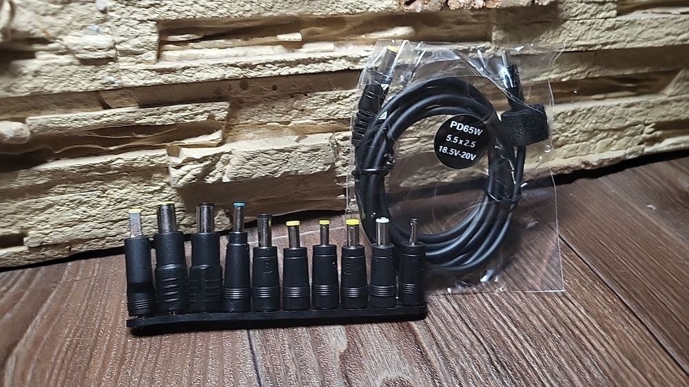 Адаптер Type C для зарядки ноутбуків від павербанку з комплектом перех