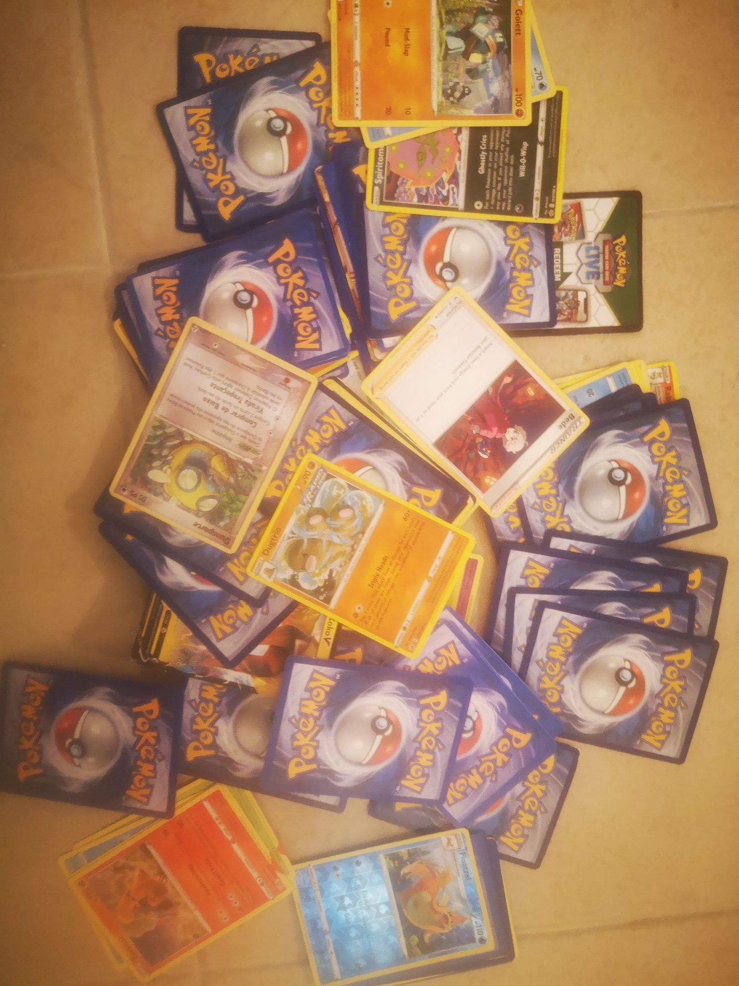 Cartas pokemon colecção